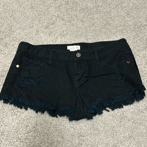 Sans Souci black Jean shorts